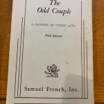 ODD COUPLE, THE by Neil Simon