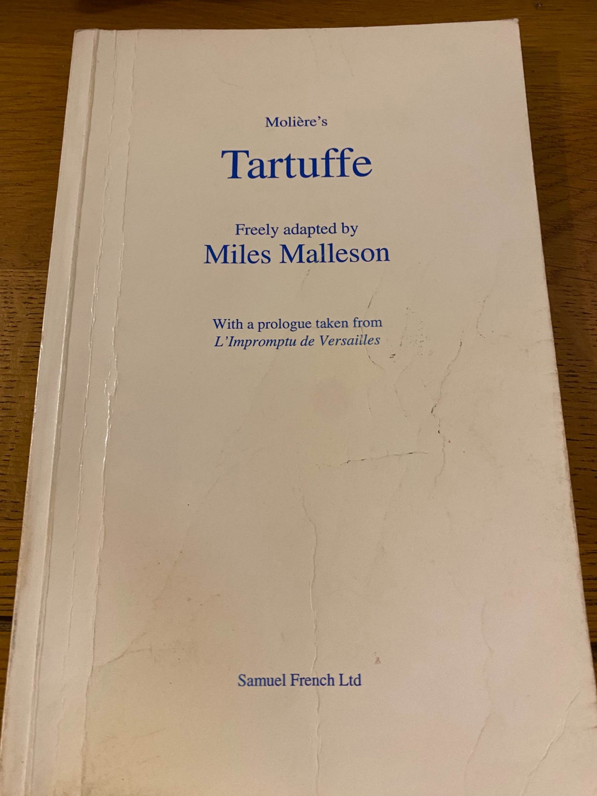 TARTUFFE by Moliere, adapted by Miles Malleson