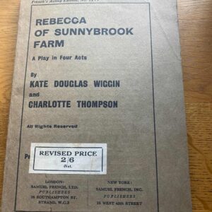 REBECCA OF SUNNYBROOK FARM by Kate Douglas Wiggin & Charlotte Thompson