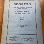 SECRETS by Rudolf Besier & May Edginton