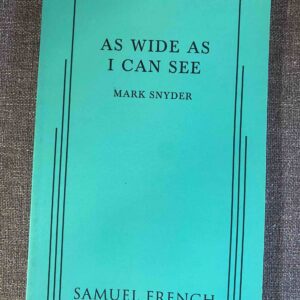 AS WIDE AS I CAN SEE by Mark Snyder