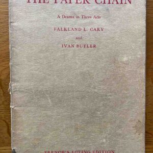 PAPER CHAIN, THE by Falkland L Cary and Ivan Butler