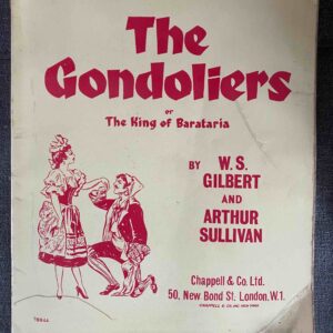 GONDOLIERS, THE by Gilbert & Sullivan - VOCAL SCORE
