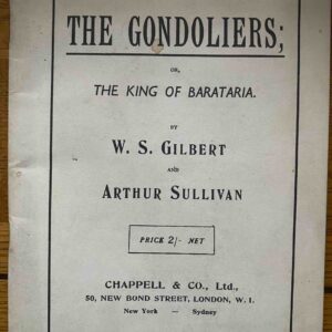 GONDOLIERS, THE by Gilbert & Sullivan - Libretto
