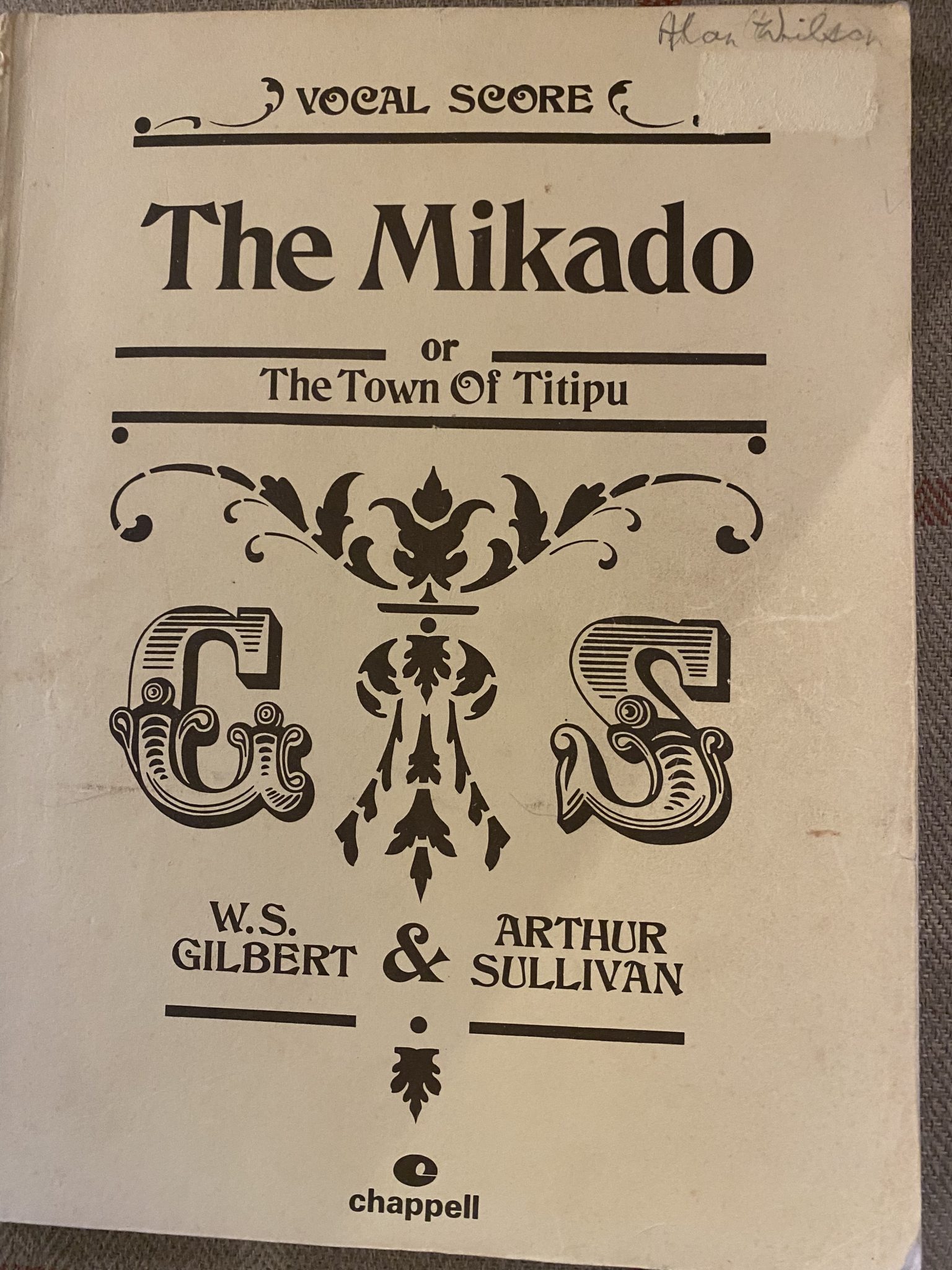 MIKADO, THE by W S Gilbert & Arthur Sullivan - VOCAL SCORE
