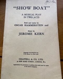 SHOW BOAT by Oscar Hammerstein II & Jerome Kern - LIBRETTO