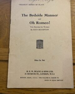 BEDSIDE MANNER, THE & OH ROMEO! by Joan Brampton
