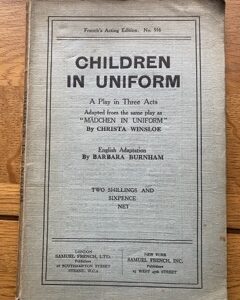 CHILDREN IN UNIFORM by Crista Winsloe