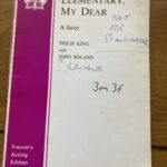 ELEMENTARY, MY DEAR by Philip King & John Boland