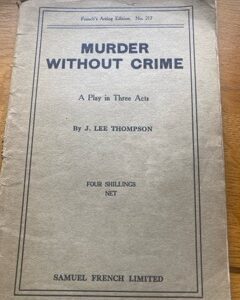 MURDER WITHOUT CRIME by J Lee Thompson
