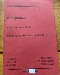 PARAGON, THE by Roland and Michael Pertwee