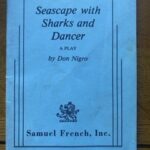 SEASCAPE WITH SHARKS AND DANCER by Don Nigro