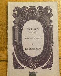 NOTHING LEGAL by Ian Stuart Black