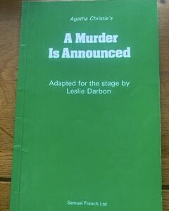 MURDER IS ANNOUNCED, A by Agatha Christie, adapted by Leslie Darbon