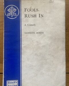FOOLS RUSH IN by Kenneth Horne